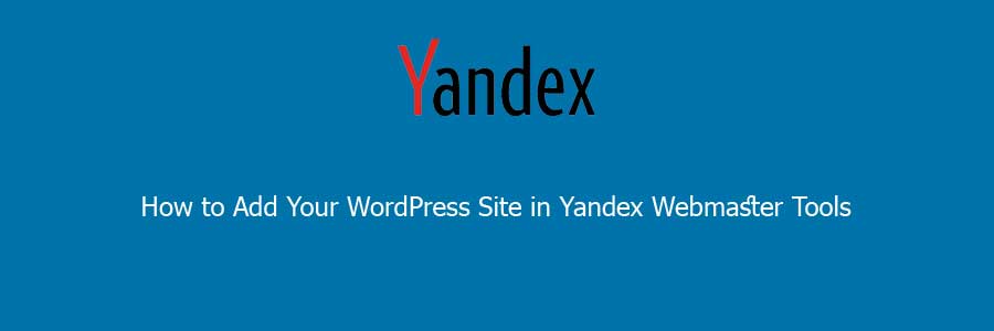 Add your Wordpress in yandex