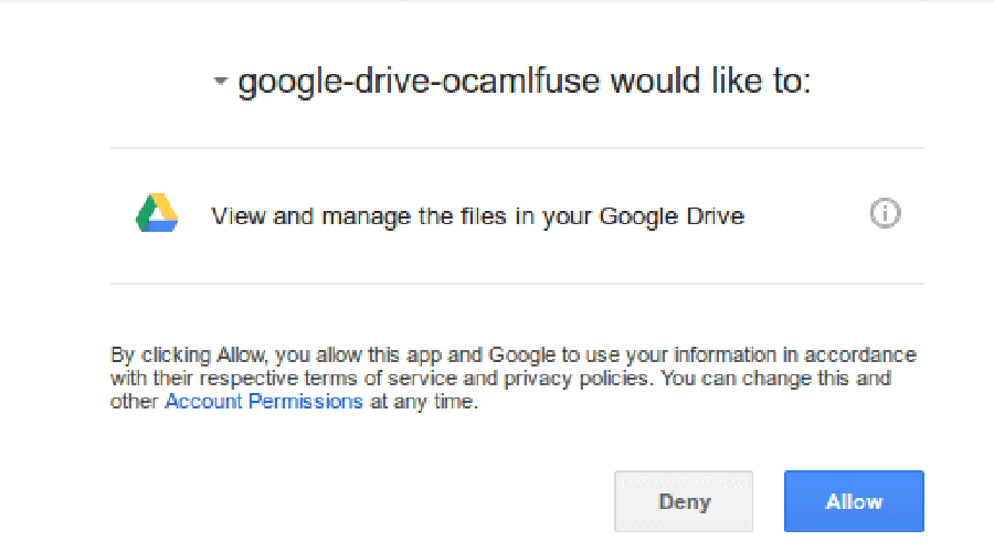 Google-drive-ocamlfuse-browser-auth