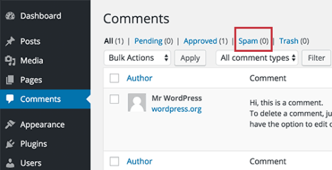 Changing Spam Comment Delete Schedule in WordPress 