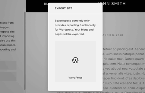 Site export