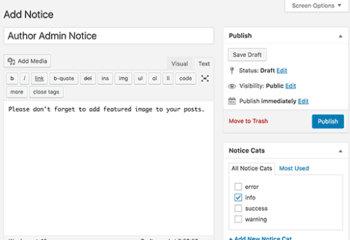 Custom Admin Notices in WordPress