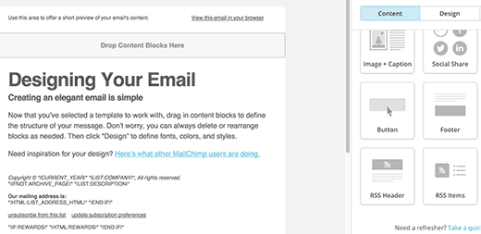 Design your RSS to email template