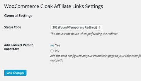 WooCommerce Cloak Affiliate Links