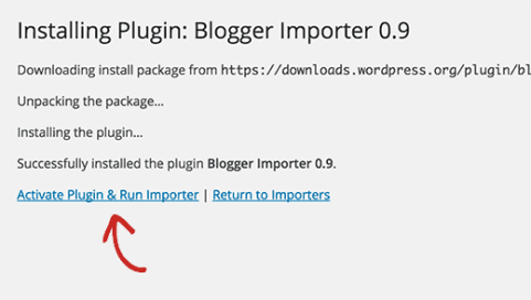 Run importer