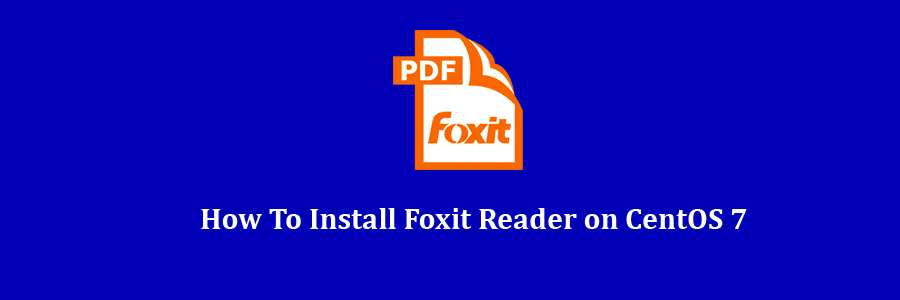 Foxit Reader on CentOS 7
