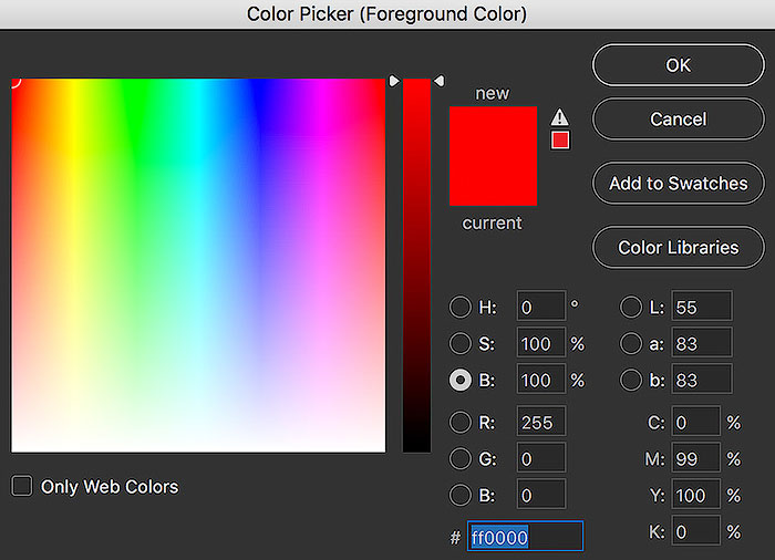 photoshop color picker for wp mobile browser